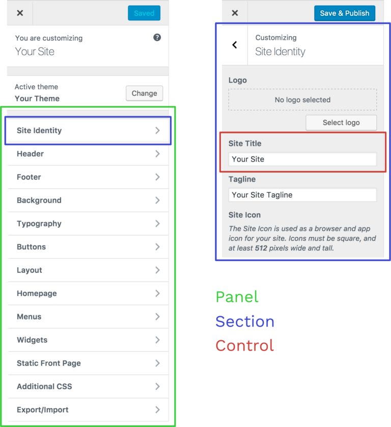 Customizer Register WordPress Theme Setting Simple › Sinan Isler
